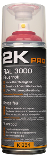 2K PRO RAL 3000 rouge feu