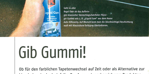 Auto-K Liquid Gum in der F+K Fachzeitschrift 