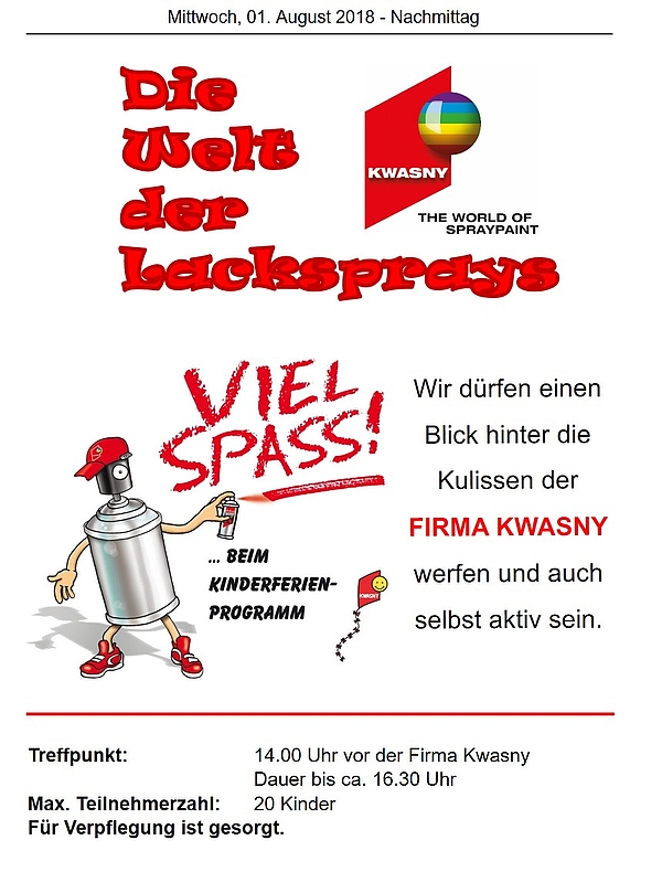 Ankündigung Kwasny Nachmittag Programmheft